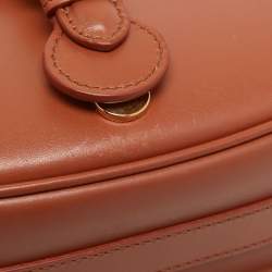 Pre Owned Dior Tan Leather Medium Bobby Shoulder Bag