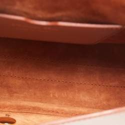 Pre Owned Dior Tan Leather Medium Bobby Shoulder Bag