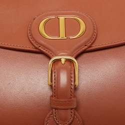Pre Owned Dior Tan Leather Medium Bobby Shoulder Bag