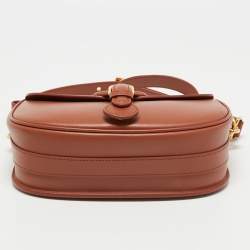 Pre Owned Dior Tan Leather Medium Bobby Shoulder Bag