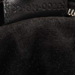 Pre Owned Dior Black Woven Leather hobo