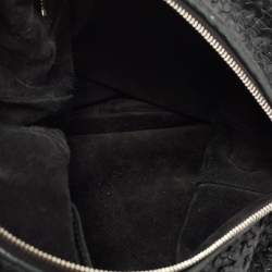 Pre Owned Dior Black Woven Leather hobo