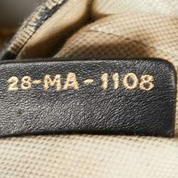 Pre Owned Dior Blue Diorissimo Canvas and Leather Mini Saddle Bag