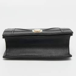 Pre Owned Dior Black Leather Medium Diorama Flap Shoulder Bag