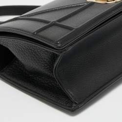 Pre Owned Dior Black Leather Medium Diorama Flap Shoulder Bag