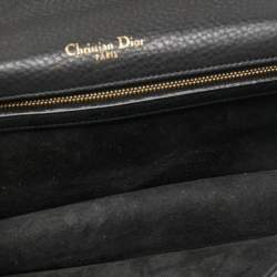Pre Owned Dior Black Leather Medium Diorama Flap Shoulder Bag