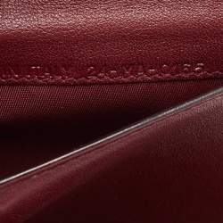 Dior Burgundy/Dark Blue Leather Diorissimo Envelope Wallet