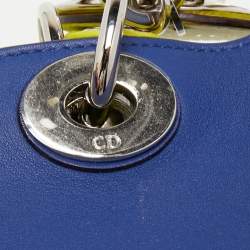Pre Owned Dior Tri Color Leather Large Diorissimo Shopper Tote