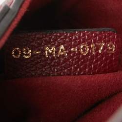 Pre Owned Dior Red Leather Mini Saddle Bag