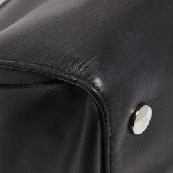 Pre Owned Dior Black Leather Large Dior Addict Shopper Tote