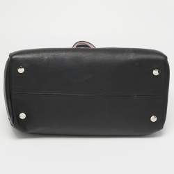 Pre Owned Dior Black Leather Large Dior Addict Shopper Tote