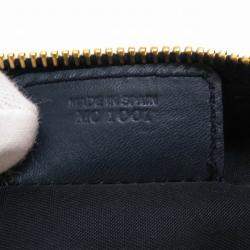 Dior Navy Blue Canvas Saddle Clutch Bag 