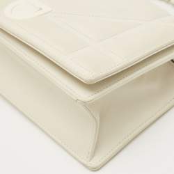 Pre Owned Dior Off White Leather Small Diorama Shoulder Bag