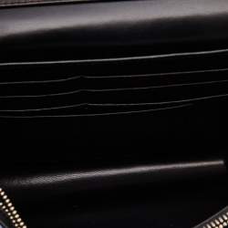 Pre Owned Dior Blue Washed Metallic Leather Miss Dior Promenade Wallet on Chain