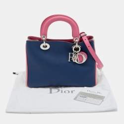 Pre Owned Dior Tricolor Leather Mini Diorissimo Bag