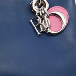 Pre Owned Dior Tricolor Leather Mini Diorissimo Bag