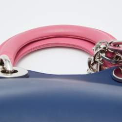 Pre Owned Dior Tricolor Leather Mini Diorissimo Bag