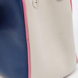 Pre Owned Dior Tricolor Leather Mini Diorissimo Bag