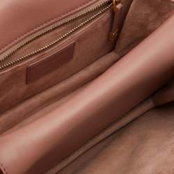 Pre Owned Dior Dark Beige Cannage Leather Miss Dior CD Logo Lined Flap Bag
