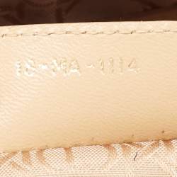Pre Owned Dior Beige Cannage Leather Medium Lady Dior Tote