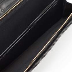 Dior Black Cannage Patent Leather Lady Dior Wallet On Chain