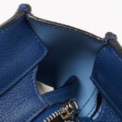 Pre Owned Dior Blue Cannage Leather Medium Ultradior Tote