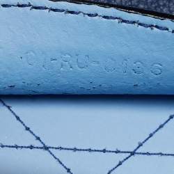 Pre Owned Dior Blue Cannage Leather Medium Ultradior Tote