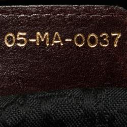 Pre Owned Dior Burgundy Leather and Suede Jeanne Satchel