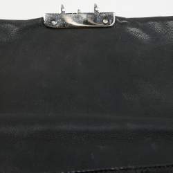 Dior Black Cannage Patent Leather Miss Dior Promenade Chain Clutch