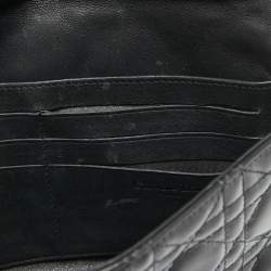 Dior Black Cannage Patent Leather Miss Dior Promenade Chain Clutch