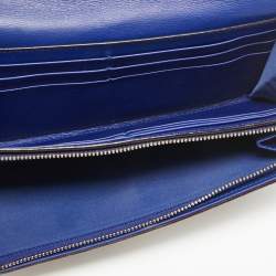 Pre Owned Dior Multicolor Python and Leather Diorissimo Rencontre Wallet