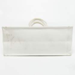 Pre Owned Dior Off White Canvas Large Stella Embroidery Around The World Book Tote 