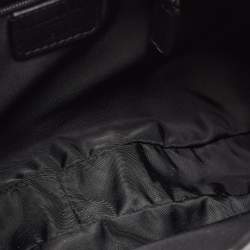 Pre Owned Dior Black Oblique Nylon and Leather Ethnic Hobo