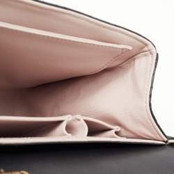 Pre Owned Dior Black Cannage Leather Large Miss Dior Flap Bag