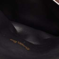 Pre Owned Dior Black Cannage Leather Large Miss Dior Flap Bag