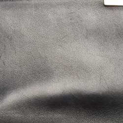 Pre Owned Dior Black Cannage Leather Large Miss Dior Flap Bag