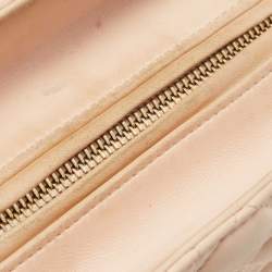Dior Pink Cannage Leather Medium Lady Dior Tote