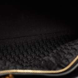 Dior Black Patent Cannage Leather Large Lady Dior Tote