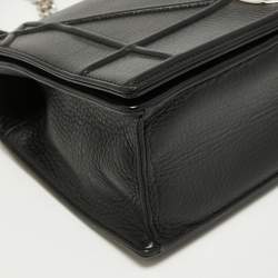 Pre Owned Dior Black Leather Medium Diorama Shoulder Bag