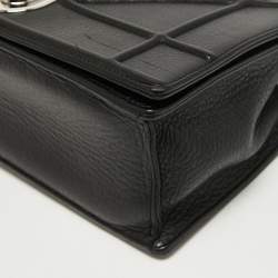 Pre Owned Dior Black Leather Medium Diorama Shoulder Bag