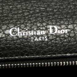 Pre Owned Dior Black Leather Medium Diorama Shoulder Bag