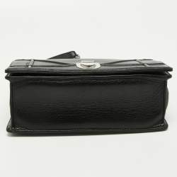 Pre Owned Dior Black Leather Medium Diorama Shoulder Bag