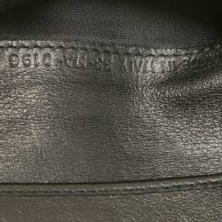 Pre Owned Dior Black Leather Diorama Trifold Wallet