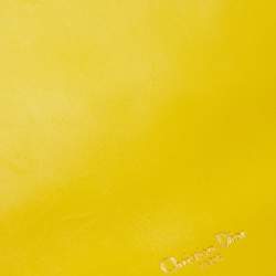 Pre Owned Dior Yellow Cannage Leather Miss Dior Medium Flap Chain Bag