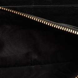 Pre Owned Dior Black Cannage Patent Leather Lady Dior Chain Clutch