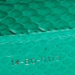 Pre Owned Dior Green Python Large Lady Dior Tote