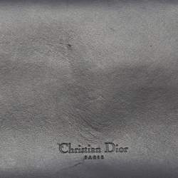 Pre Owned Dior Black Leather Mini D-Bee Saddle Bag