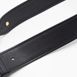 Pre Owned Dior Black Leather Mini D-Bee Saddle Bag