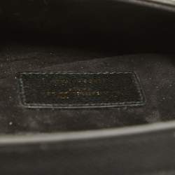 Pre Owned Dior Black Leather Mini Saddle Bag