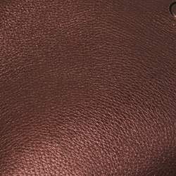 Pre Owned Dior Bronze Leather Medium Diorever Bag